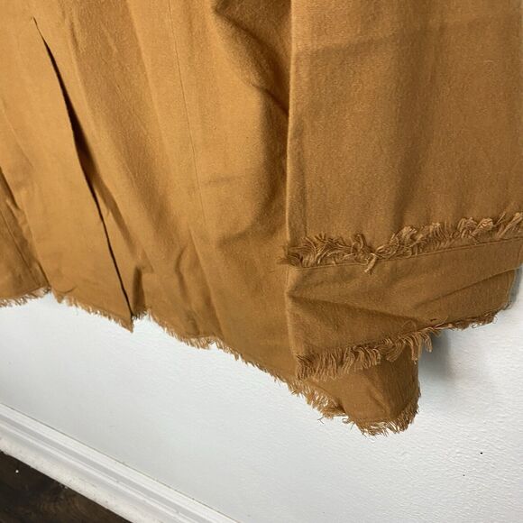Suzanne Somers Camel Color‎ Snap Up Jacket Western V-neck Fringe Women’s Large - Picture 7 of 13